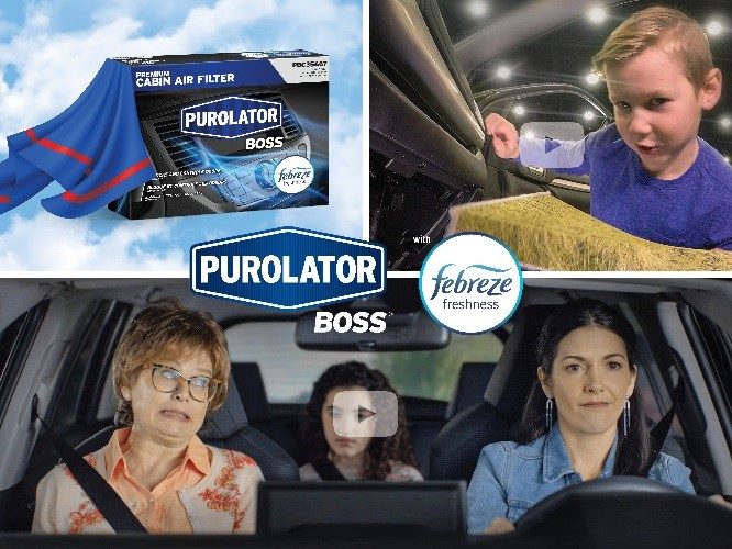 Purolator honrado por las mujeres en el cuidado de automóviles para la campaña de marketing de filtro de aire de cabina